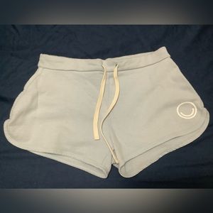 For Days baby blue French Terry drawstring shorts